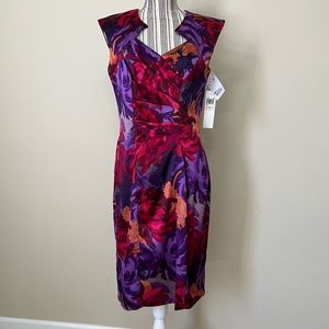 NWT. Women’s floral cocktail dress from London Times. Size 10